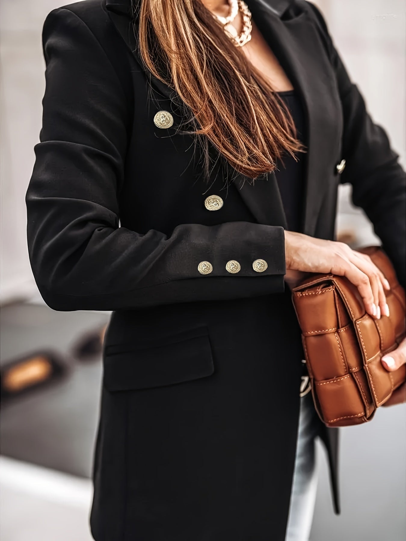 Blazer pour femme avec détails boutonnés