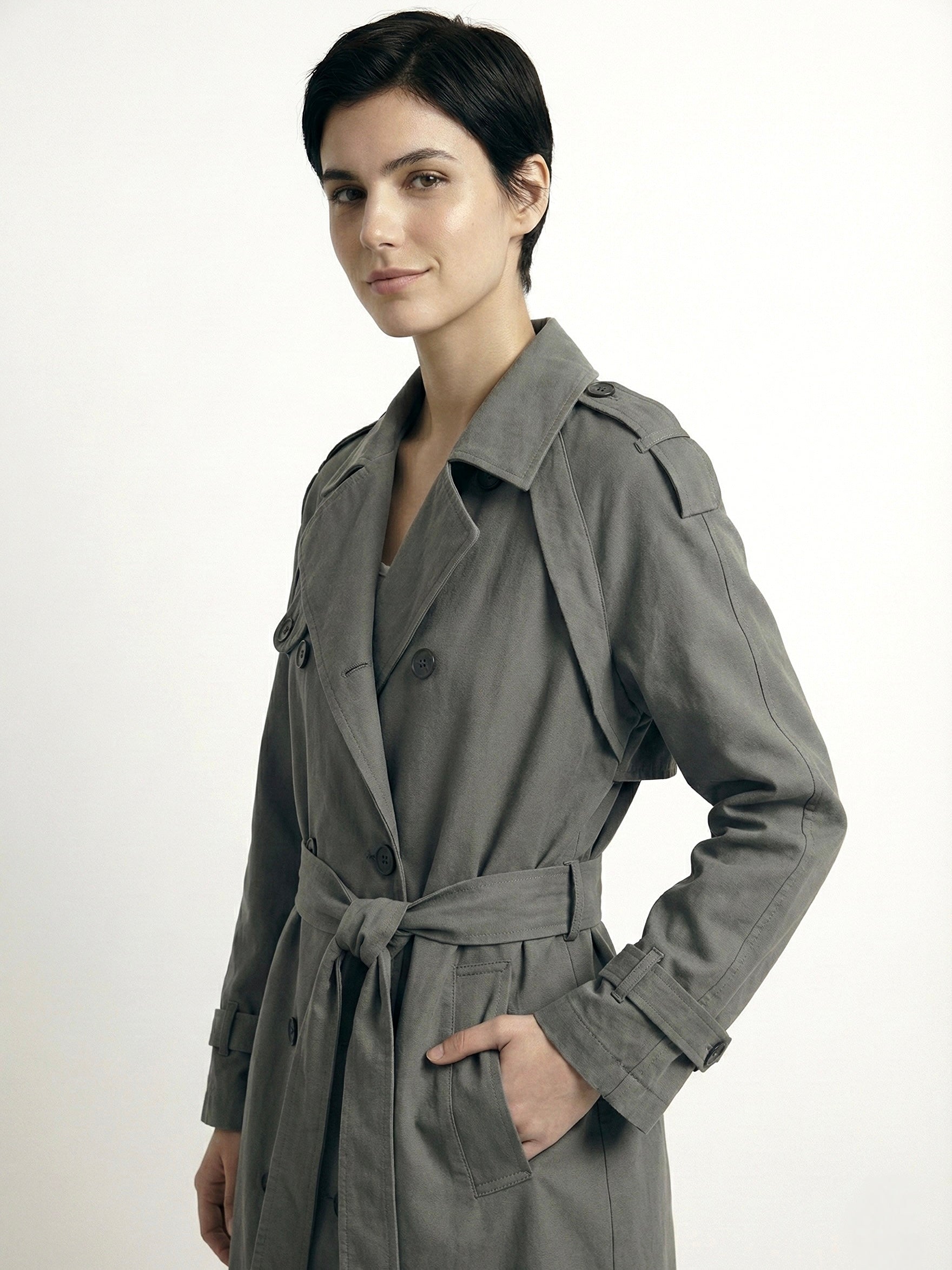 Myla | Trench-coat classique croisé