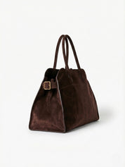 Henna | Suede Large Shopper Tote Bag