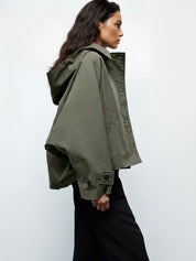 Prairie | Veste courte verte boutonnée