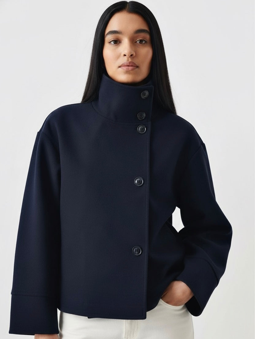 Martha | High-Neck Wool-Blend Jacket