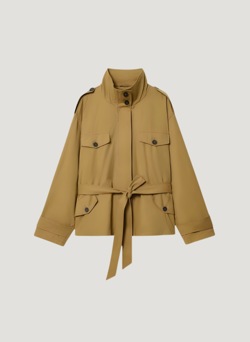Freya | Belted Cotton Utility Trench