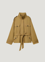 Freya | Belted Cotton Utility Trench