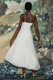 Luna | Robe longue à volants cascade