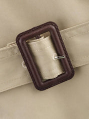 High-Neck Belted Trench Coat | Isabelle