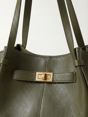 Adele | Leather Shopper Tote Bag