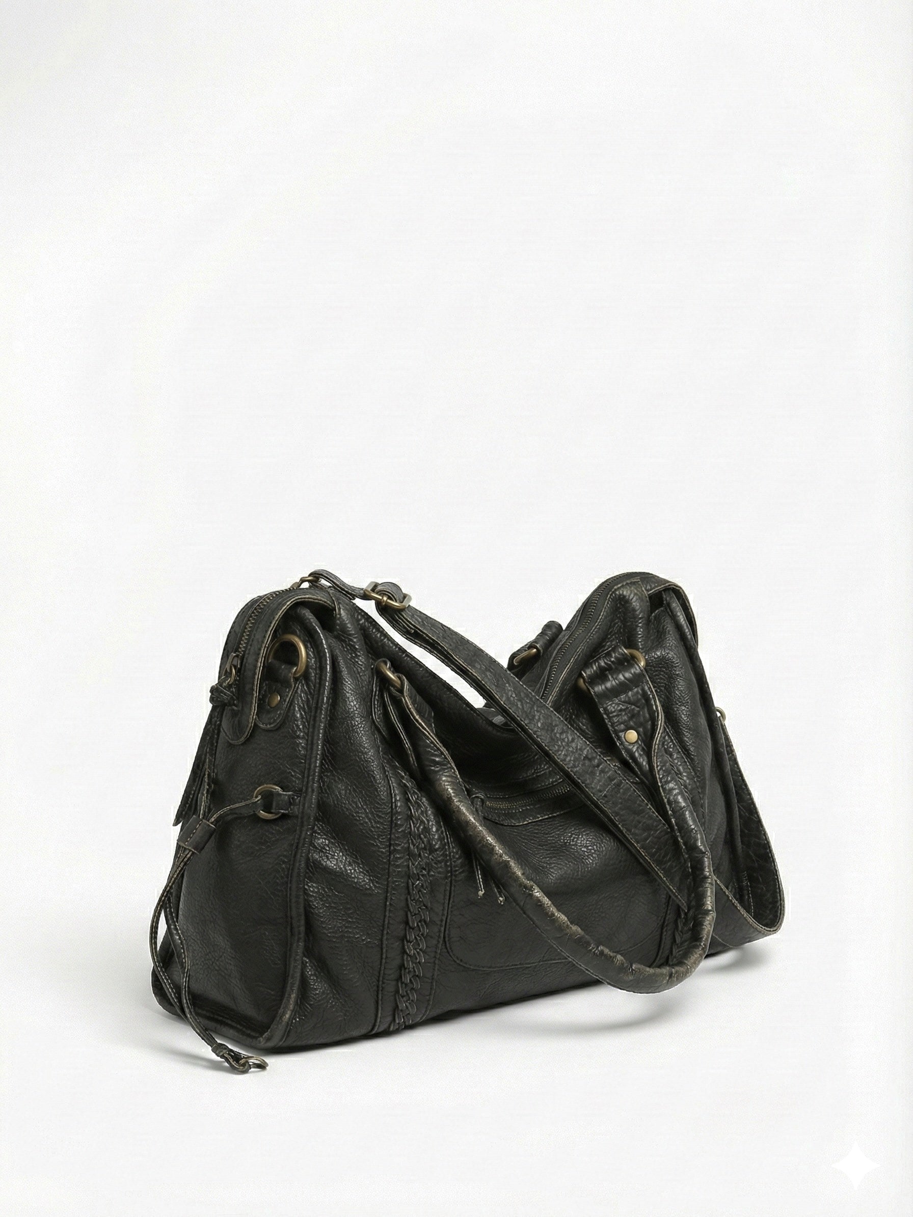 Arabell | Vintage Faux Leather Structured Tote Bag