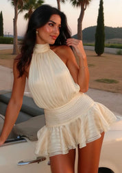 Ayla | Satin Flare Mini Dress