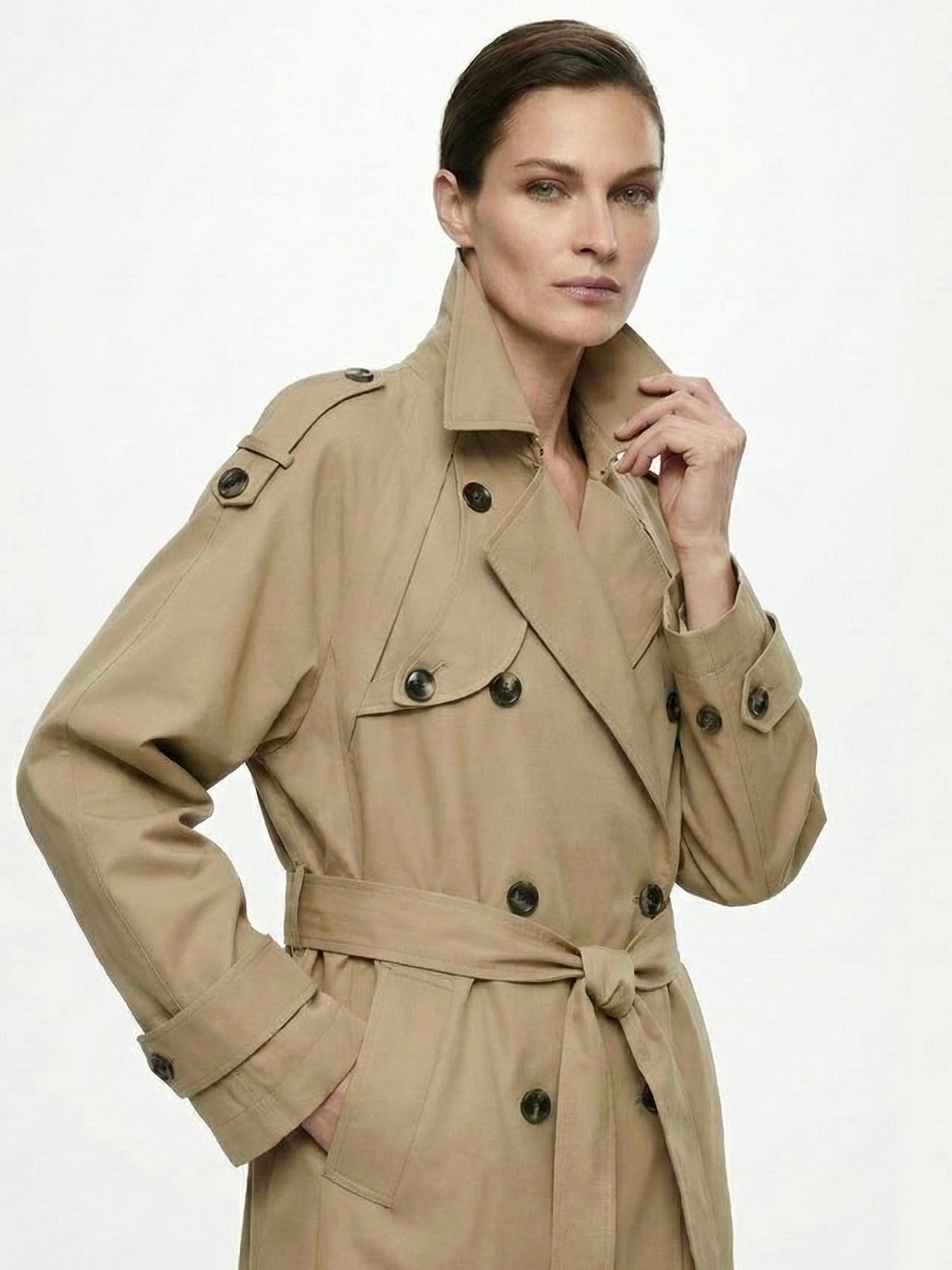 Myla | Trench-coat classique croisé