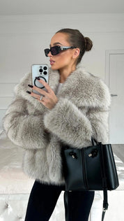 Adele | Faux Fur Oversized Coat