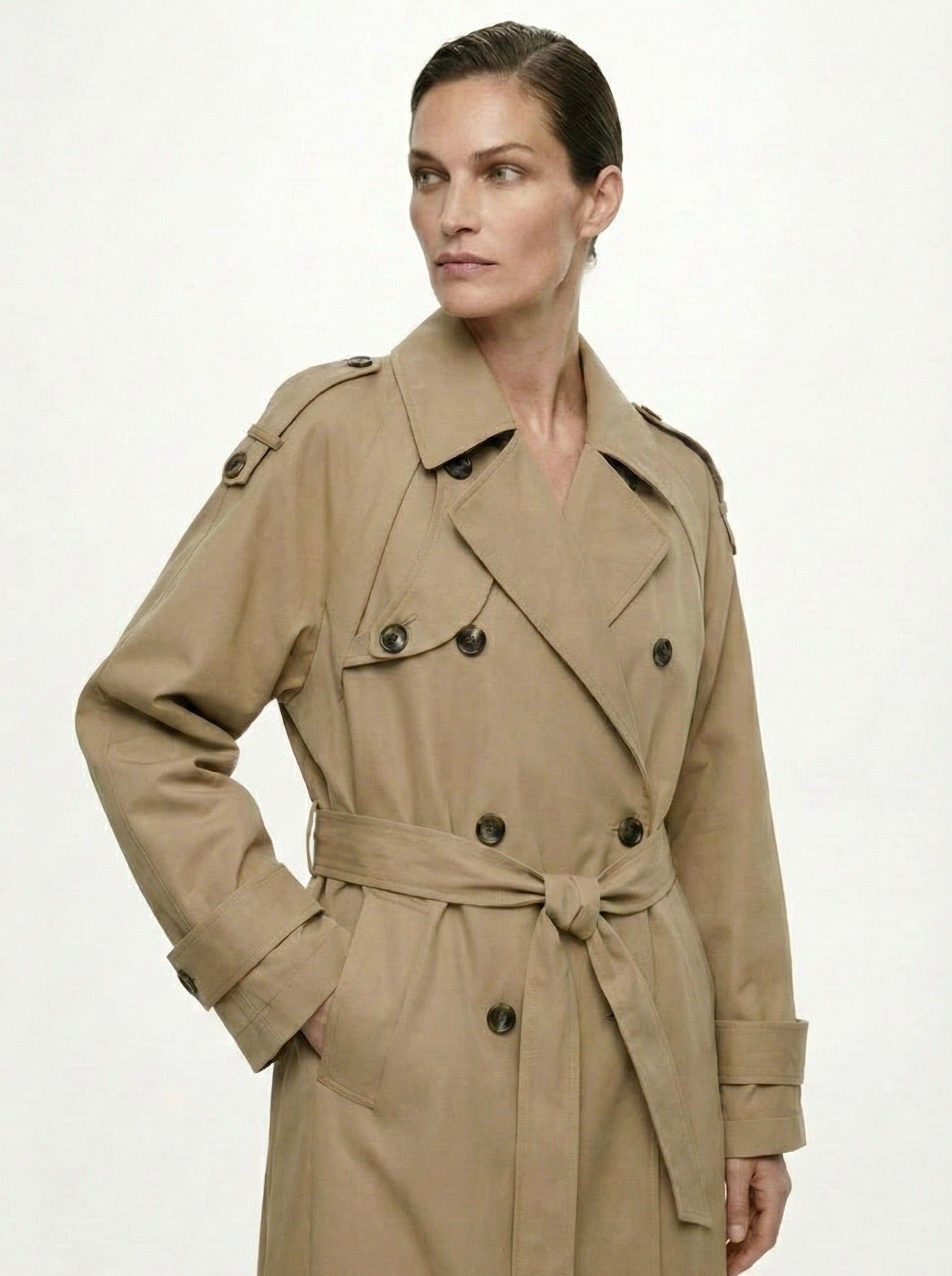 Myla | Trench-coat classique croisé