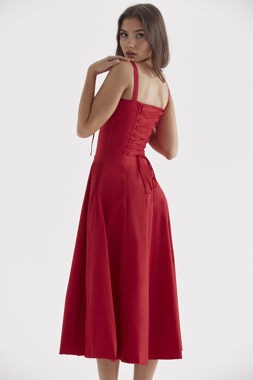 Selene | Corset Midi Dress