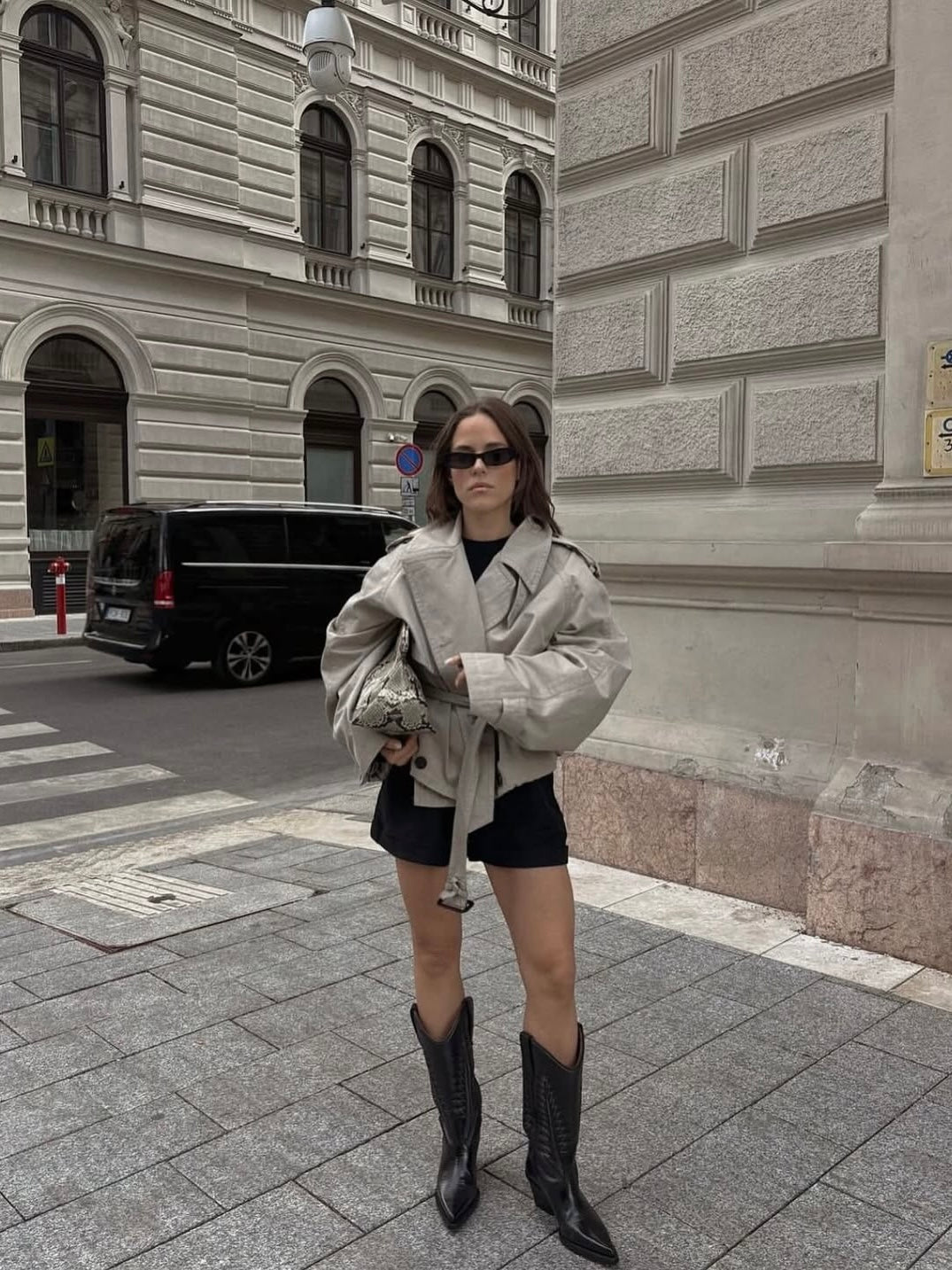 Alice | Oversized High-Neck Trench Jacket