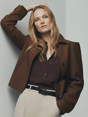 Ivy | Cropped Suede Jacket