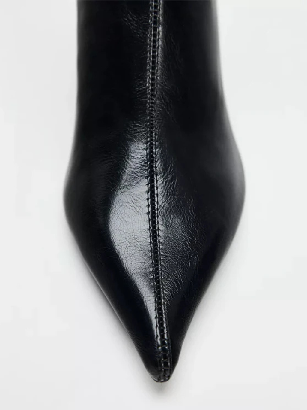 Crick | Women’s Black Pointed-Toe Heeled Ankle Boots