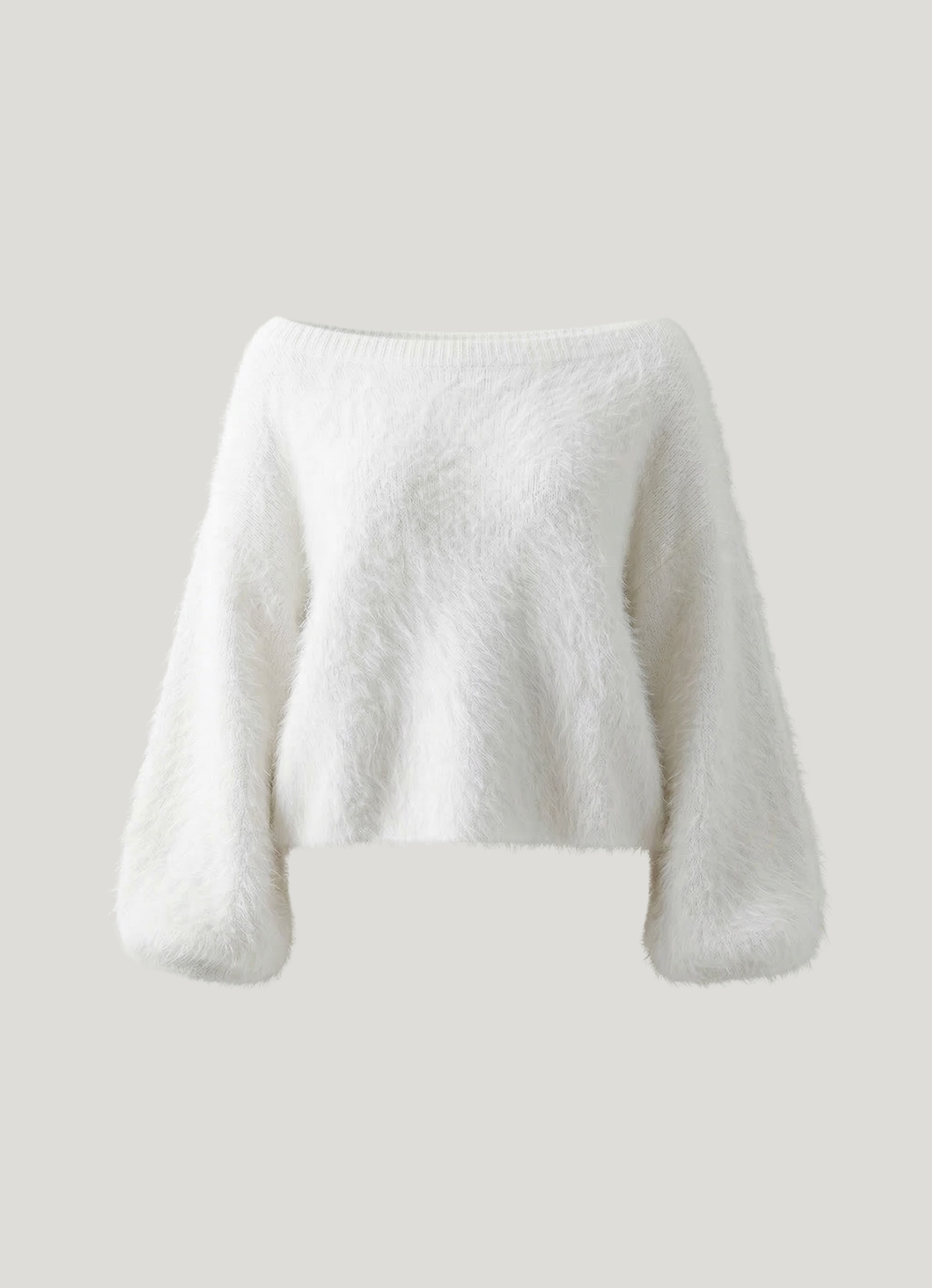 Riley | Soft Pink Fuzzy Knit Jumper