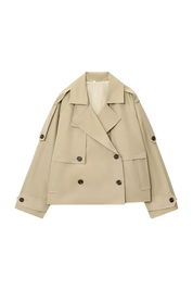Ada | Short Double-Breasted Trench Jacket