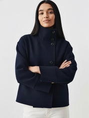 Martha | High-Neck Wool-Blend Jacket