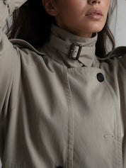 Alice | Oversized High-Neck Trench Jacket