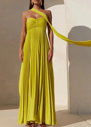 Zaira | Pleated Maxi Dress