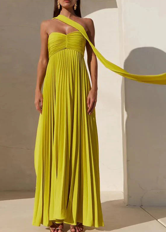 Zaira | Pleated Maxi Dress
