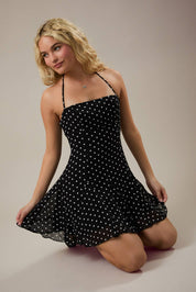 Le Lis | Polka Dot Halter Dress