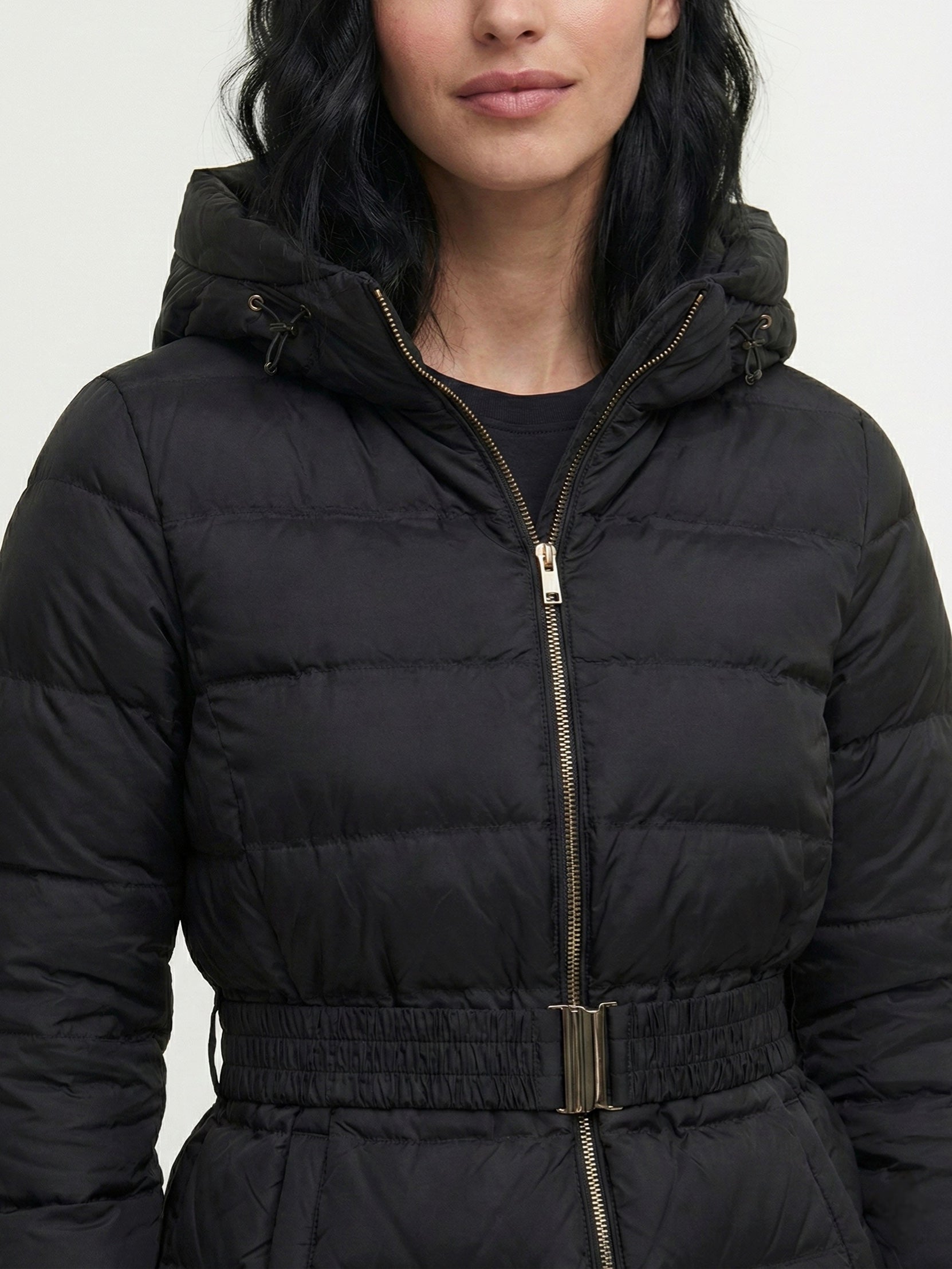 Eleanor | Hooded Puffer Jacket with Belt