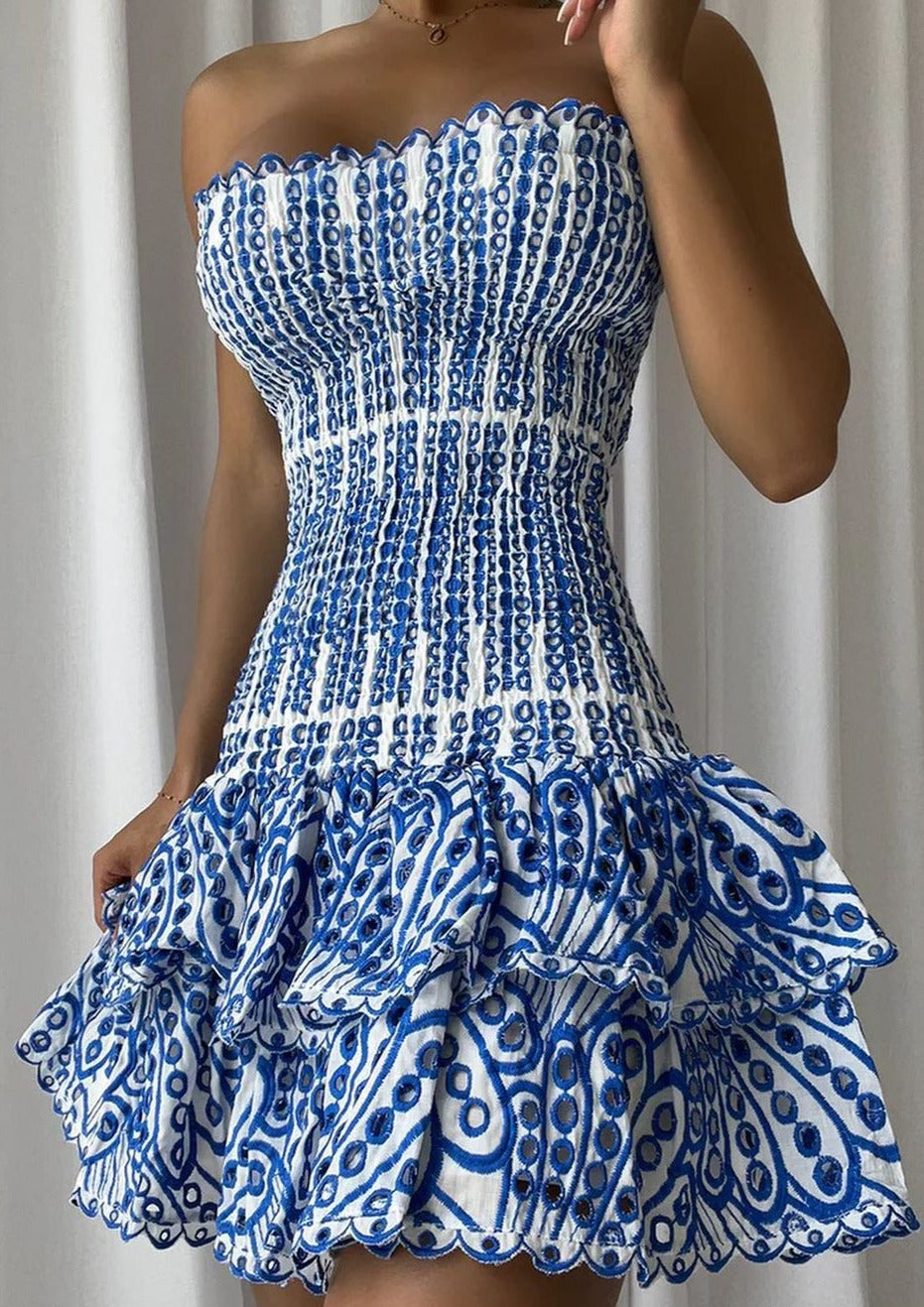 Santorini | Smocked Mini Dress