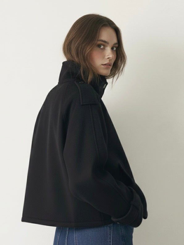 Billie | Oversized Blend High-Neck Jacket