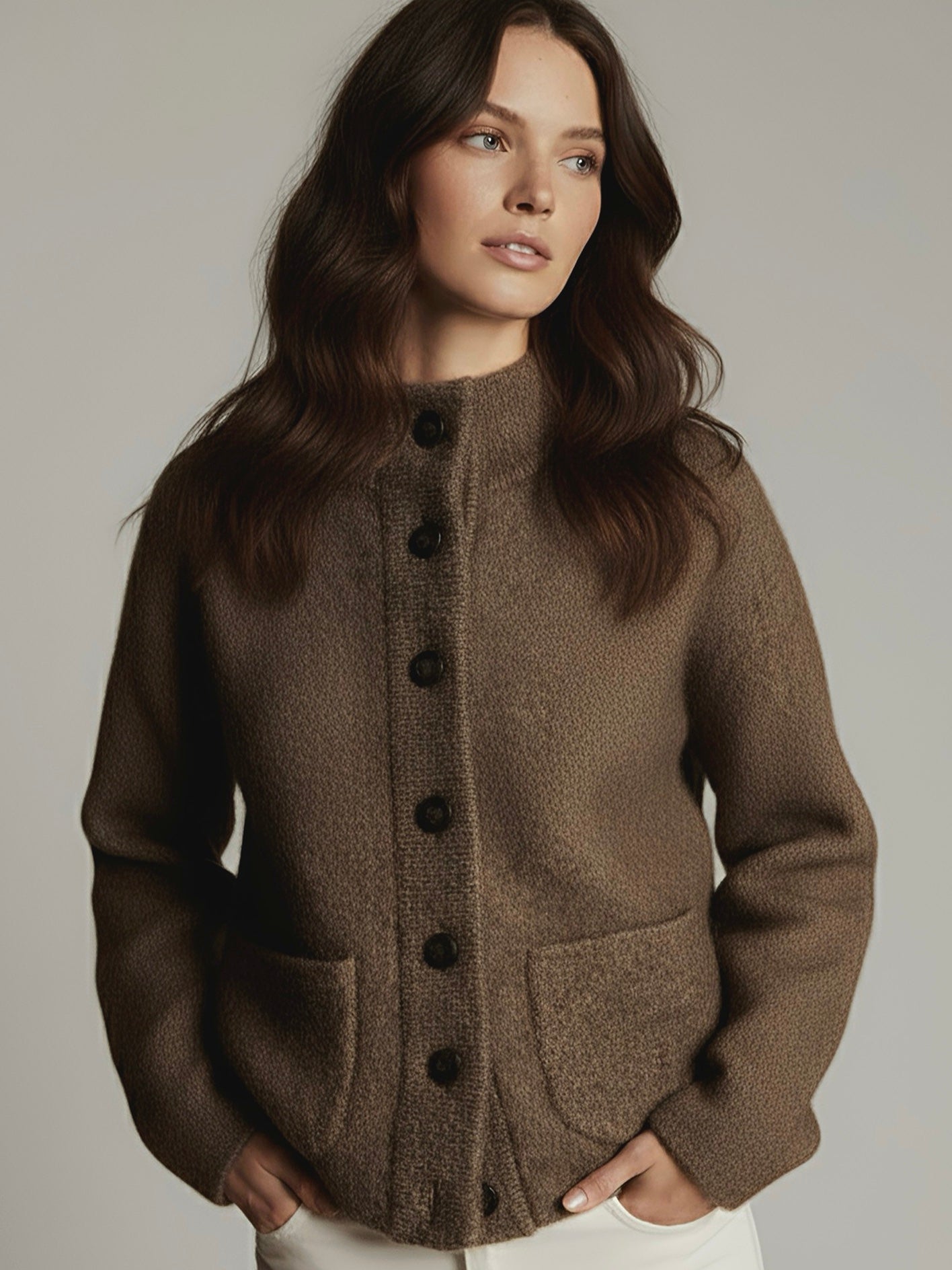 Romarin | Veste en maille boutonnée