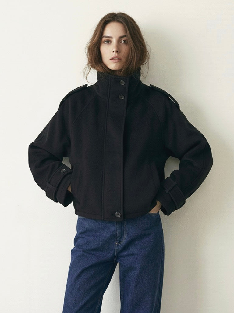 Billie | Oversized Blend High-Neck Jacket