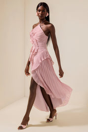 Luna | Robe longue à volants cascade