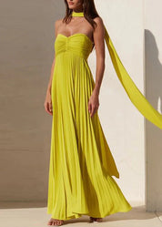 Zaira | Pleated Maxi Dress