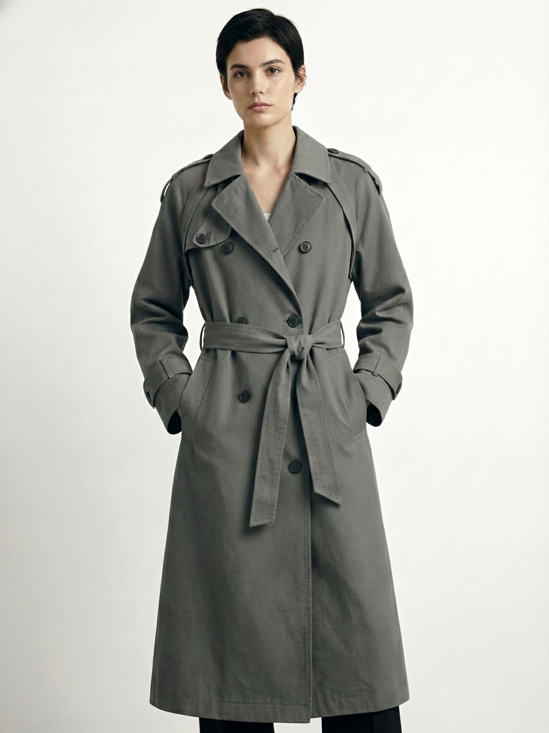 Myla | Trench-coat classique croisé