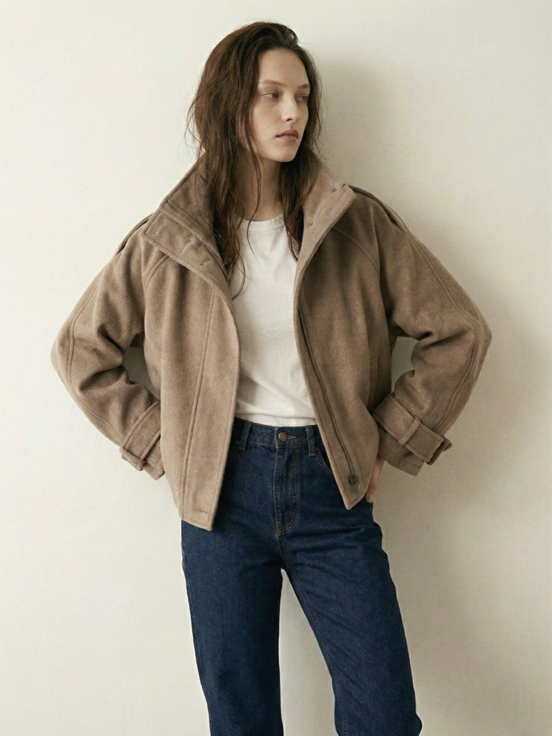 Billie | Oversized Blend High-Neck Jacket