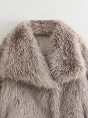 Adele | Faux Fur Oversized Coat