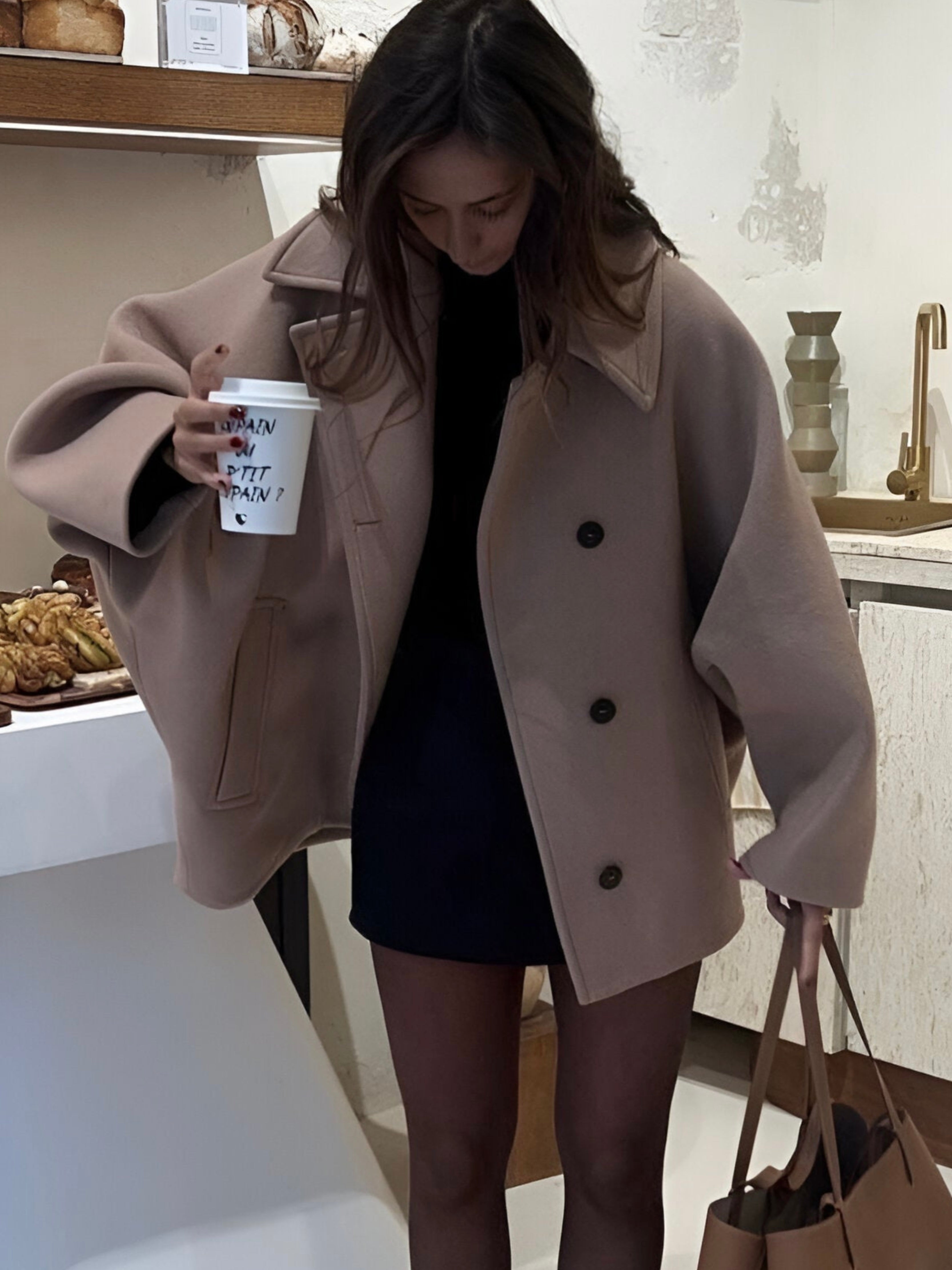 Veste surdimensionnée Reila avec poches pour un confort quotidien