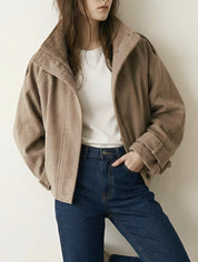 Billie | Oversized Blend High-Neck Jacket