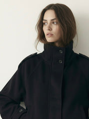 Billie | Oversized Blend High-Neck Jacket