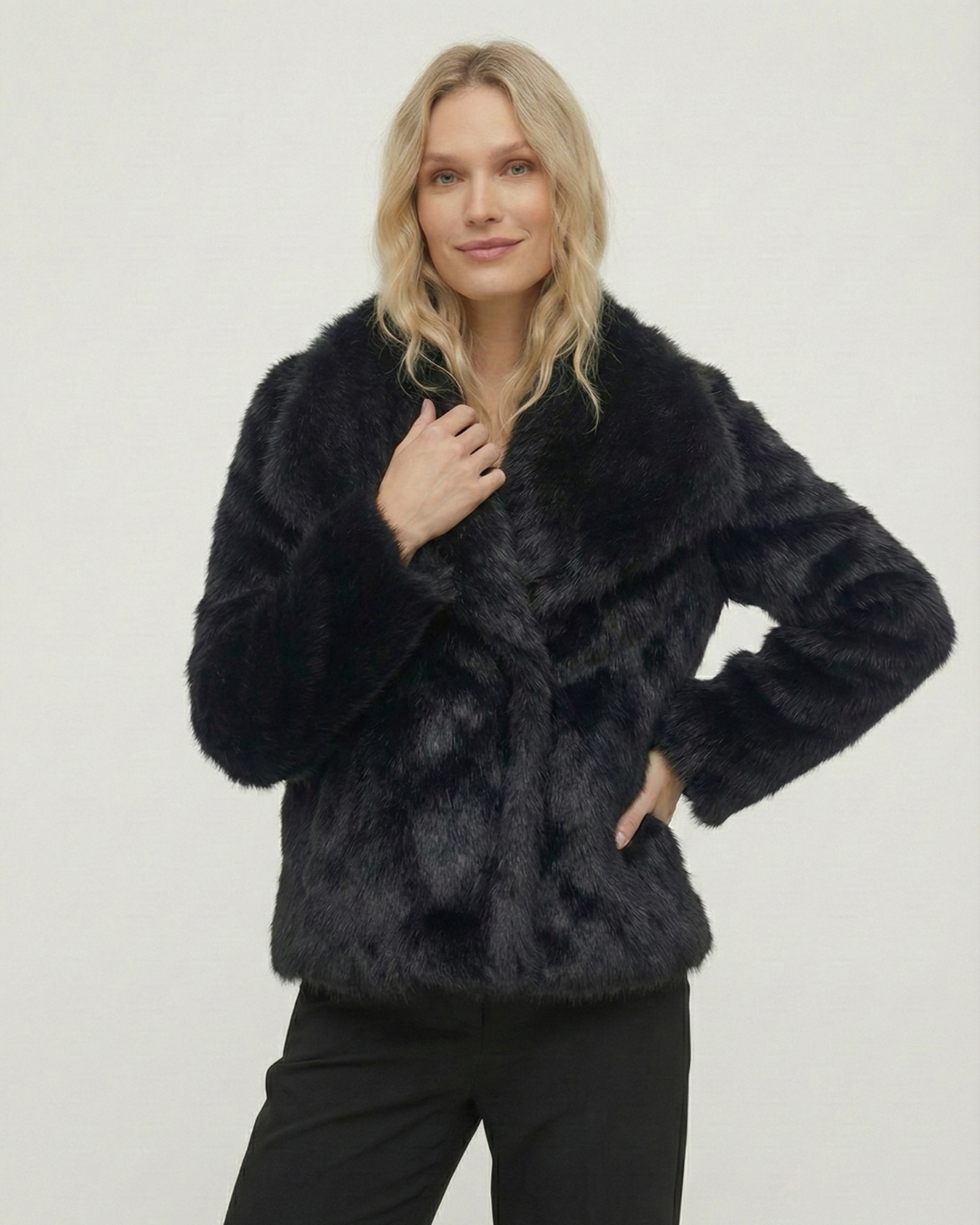 Adele | Faux Fur Oversized Coat