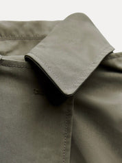 Prairie | Veste courte verte boutonnée