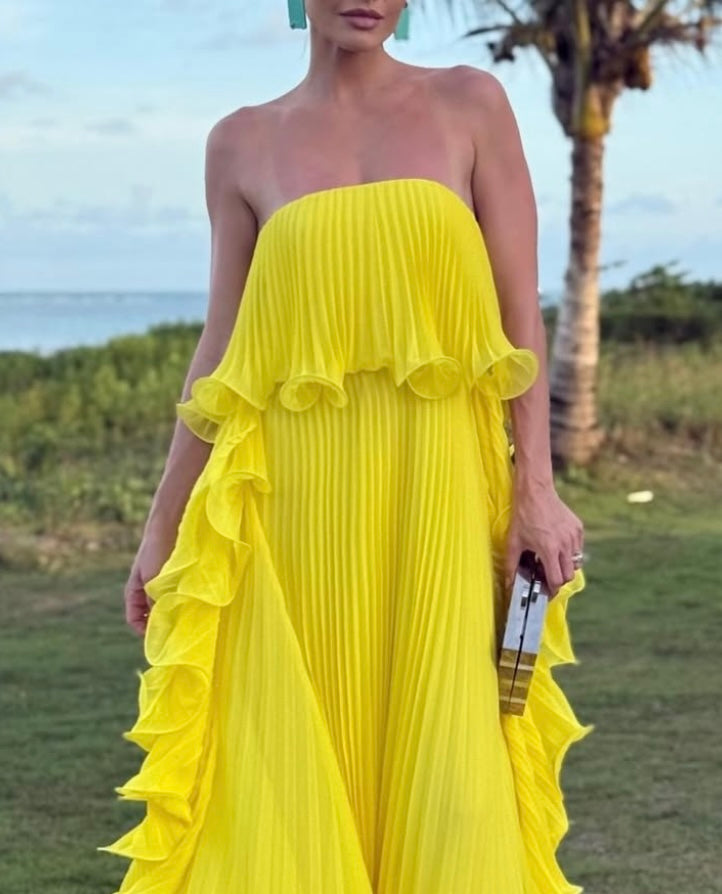 Ravello | Pleated Maxi Dress