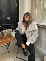 Adele | Faux Fur Oversized Coat