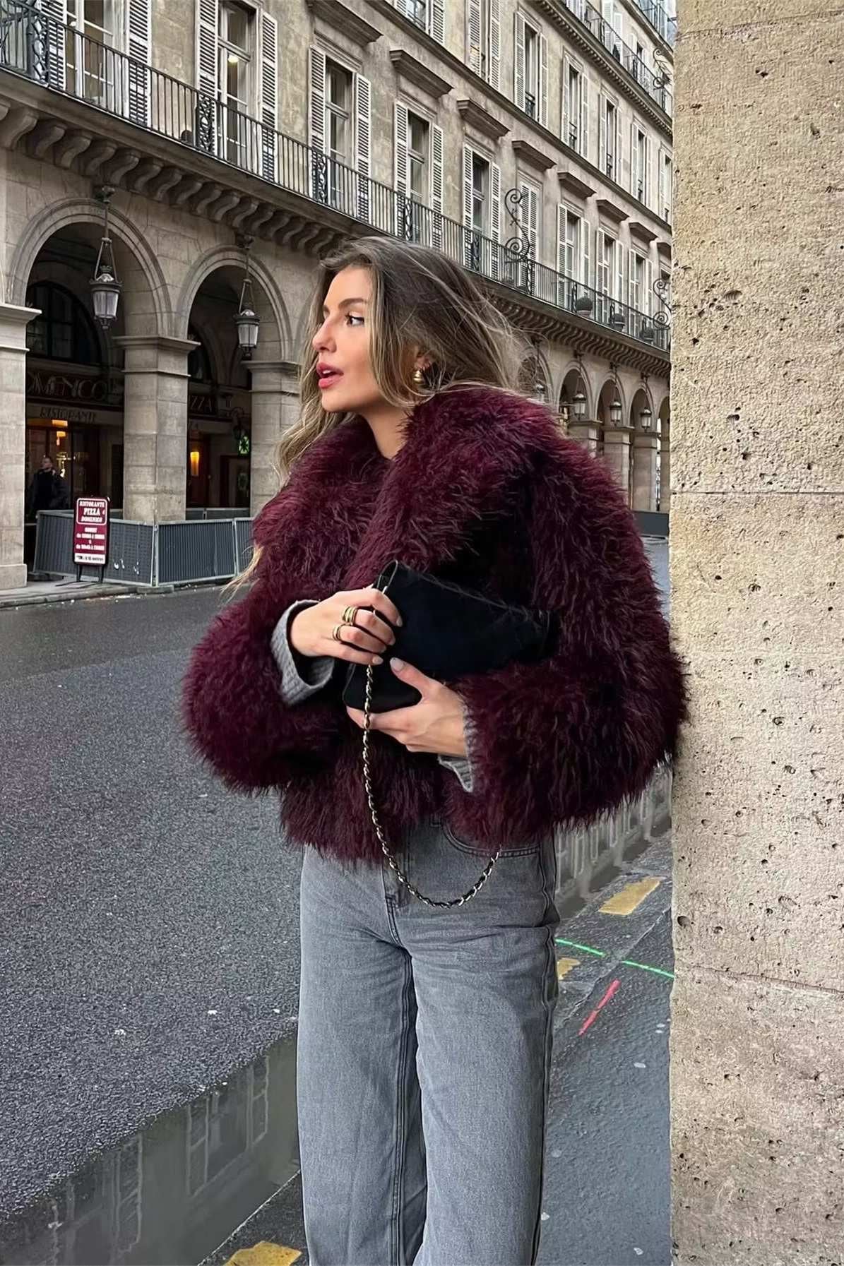 Adele | Faux Fur Oversized Coat