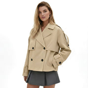 Ada | Short Double-Breasted Trench Jacket