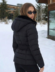 Eleanor | Hooded Puffer Jacket with Belt