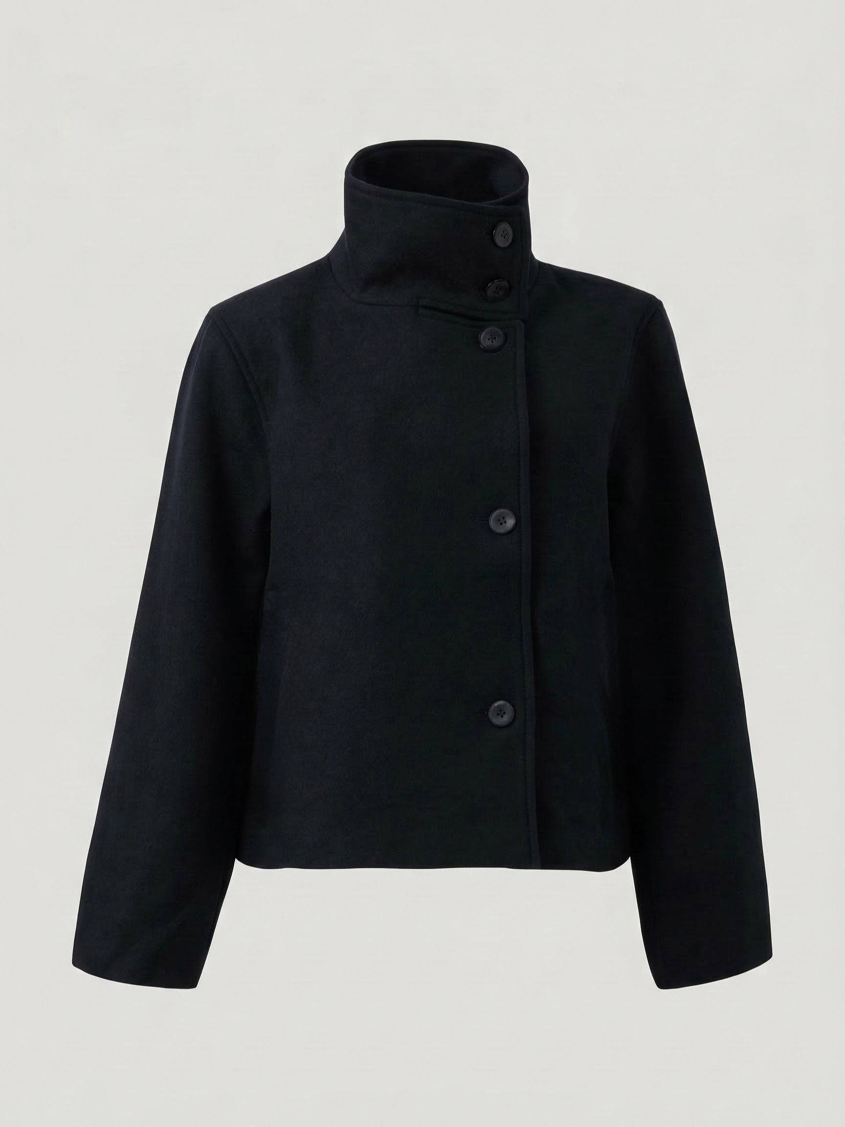 Martha | High-Neck Buttoned Jacket