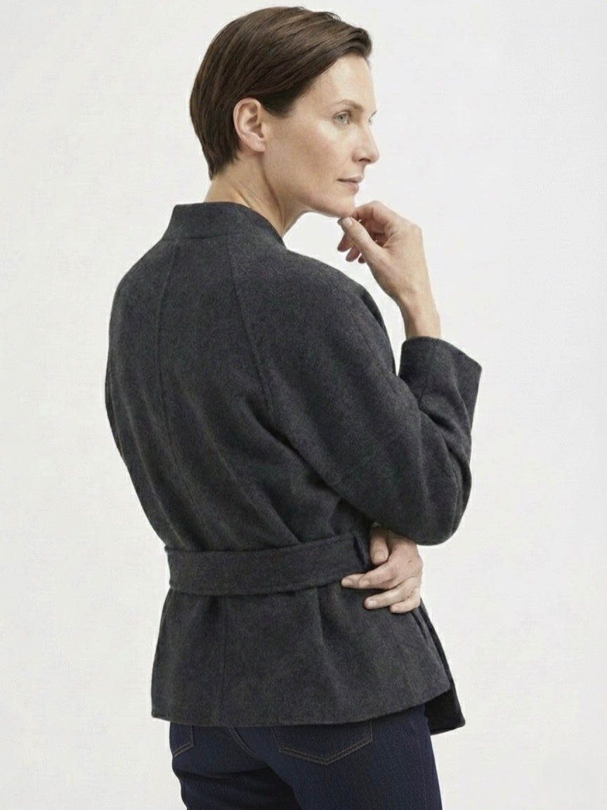 Esme | Textured Wrap Top