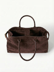 Henna | Suede Large Shopper Tote Bag