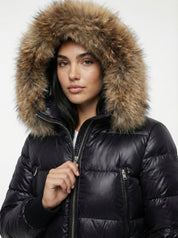 Savoy | Faux Fur Hooded Puffer Jacket